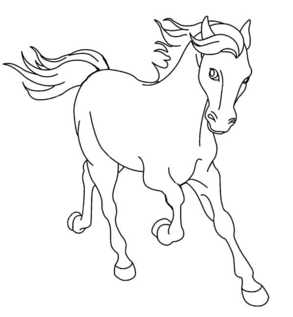 41 desenho de cavalo galopando para imprimir