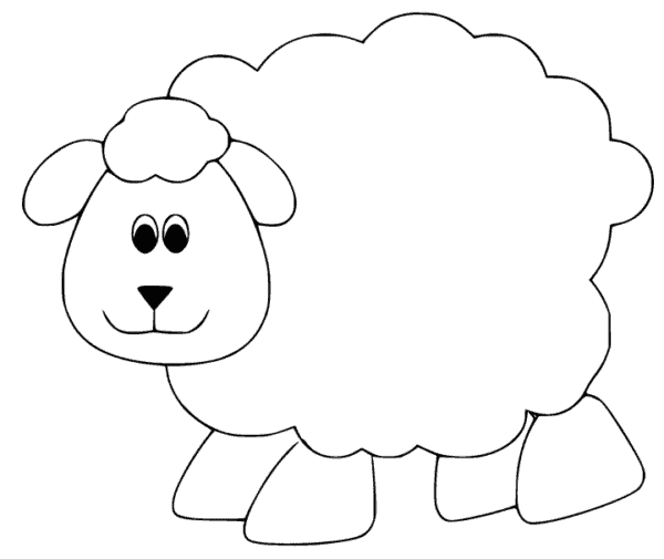 6 desenho de ovelha para imprimir gratis