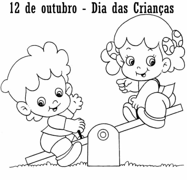 Desenho do Dia das Crianças para Colorir e Imprimir - Cereja Feminina