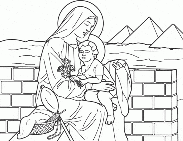 16 desenho menino Jesus para colorir