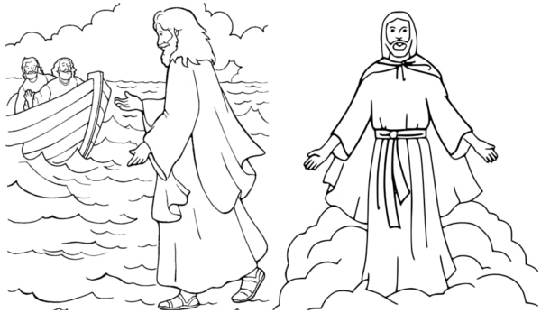 18 desenhos de Jesus para colorir