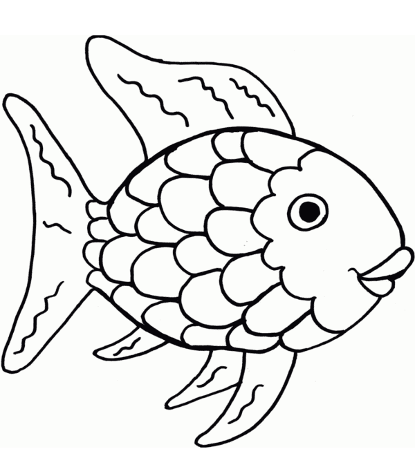 desenho de impressão desenho de desenho de peixe aquático para colorir para  criança 12673526 Vetor no Vecteezy