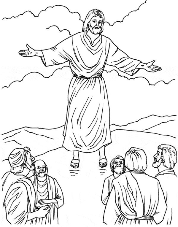 21 desenho para colorir Jesus