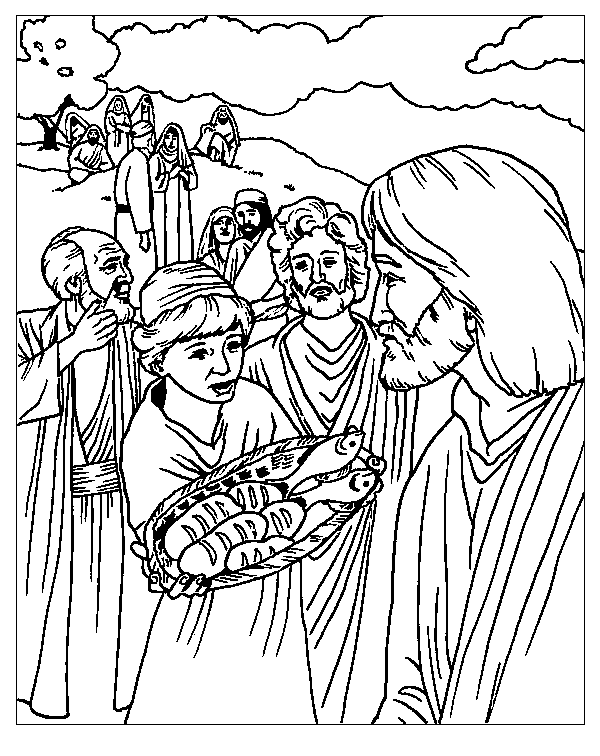 27 desenho de milagre de Jesus