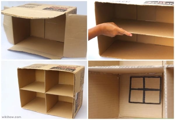 28 como fazer casa de boneca de papelao