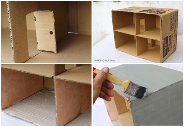 29 passo a passo para fazer casinha de boneca de papelao