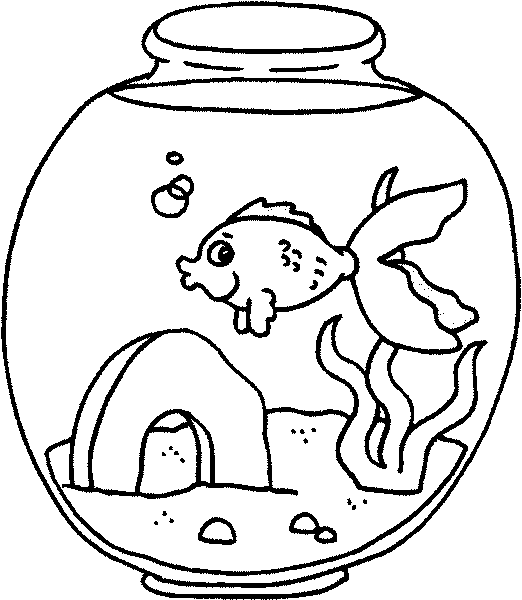 53 desenho simples de aquario