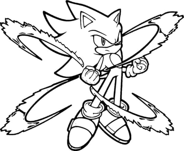 Desenhos de Metal Sonic para Colorir, Pintar e Imprimir 