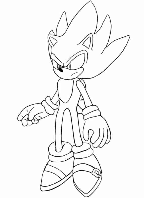 Desenhos de colorir-Sonic