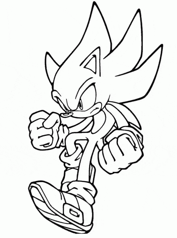 Super Sonic para colorir ideias