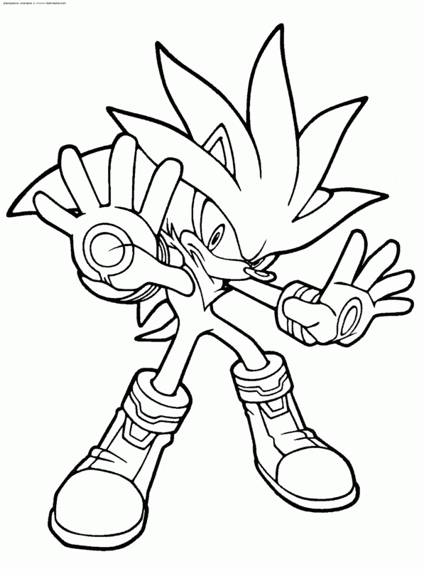 Sonic Amy coração para colorir - Imprimir Desenhos