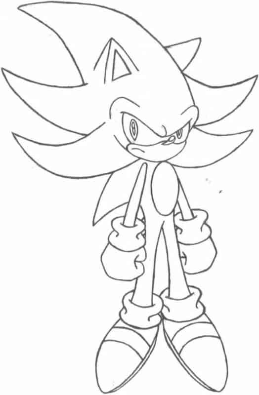 Super Sonic para colorir
