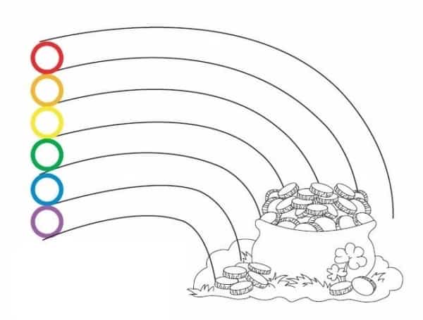32 atividade para colorir arco iris