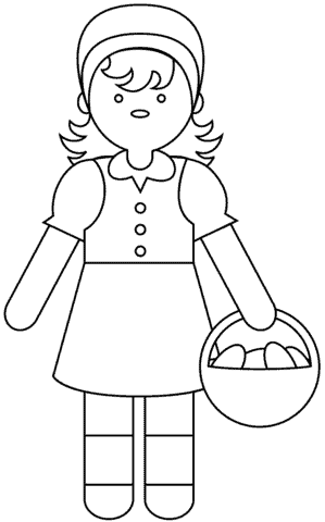 little red riding hood coloring page 2