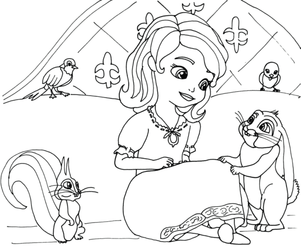 17 atividade princesa Sofia com animais