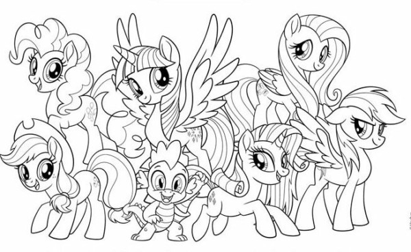 🦄🌈 My Little Pony Para Colorir