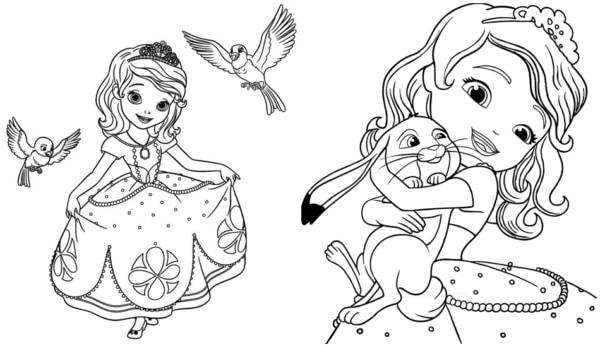 30 desenhos Princesa Sofia com animais