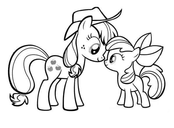 48 desenho fofo My Little Pony para colorir
