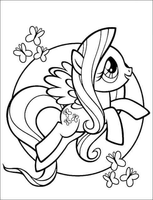 My Little Pony Páginas para colorir Rainbow Dash - GBcoloring