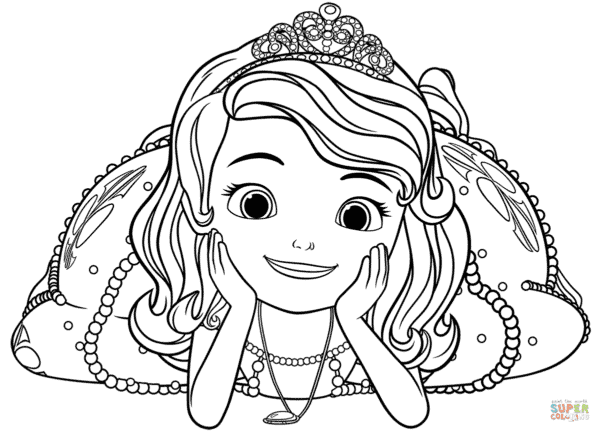 6 desenho para imprimir gratis Princesa Sofia