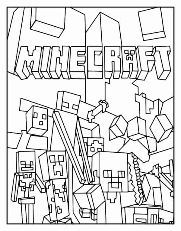 Minecraft para Colorir 11