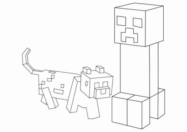 de 60] Desenhos do Minecraft para colorir - Gratis