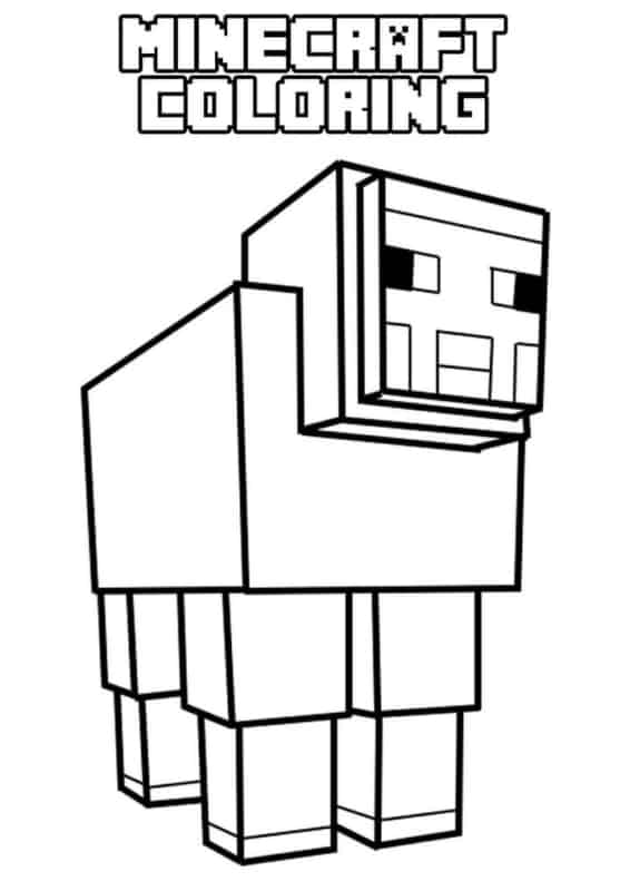 Desenho de Minecraft Rastejador para colorir