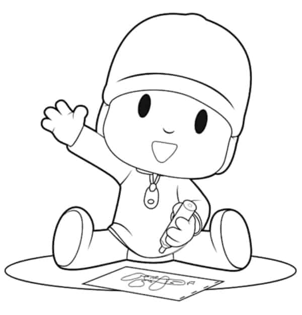 desenho para colorir pocoyo-48 - OrigamiAmi