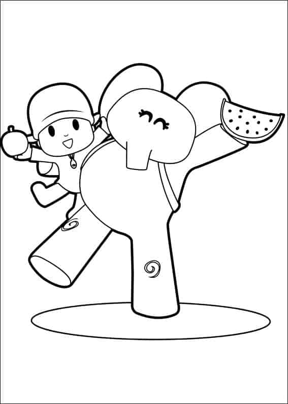 Desenhos para Colorir Pocoyo 15