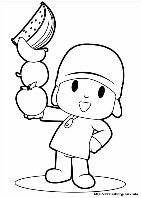 50 Desenhos Pocoyo para colorir - OrigamiAmi - Arte para toda a festa