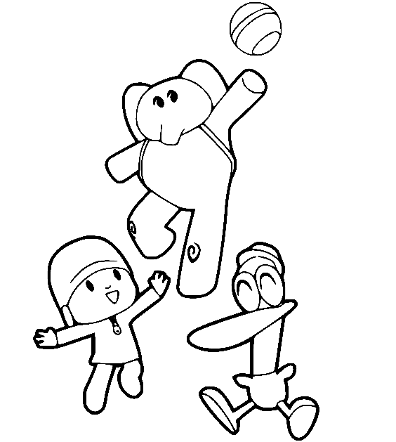 desenho para colorir pocoyo-47 - OrigamiAmi