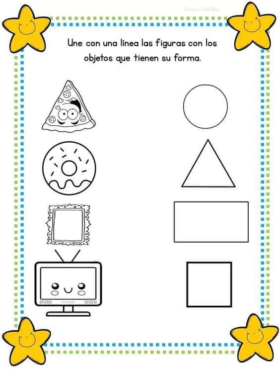 Associacao com formas geometricas para usar na alfabetizacao