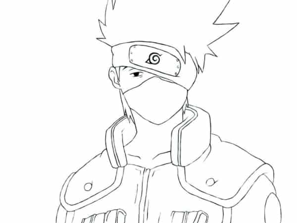 desenhos para colorir naruto kakashi