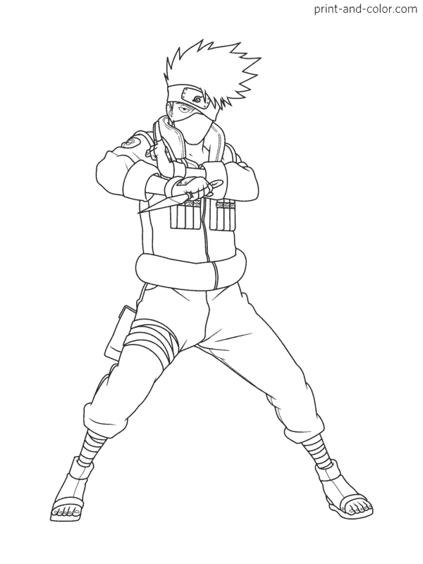 Desenhos do Kakashi de Naruto para colorir, baixar e imprimir - Coloring  Pages SK