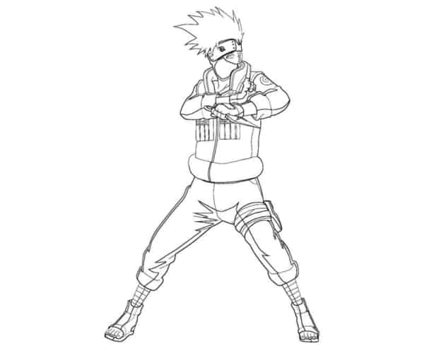 Kakashi para Colorir: +40 Desenhos para Imprimir GRÁTIS!