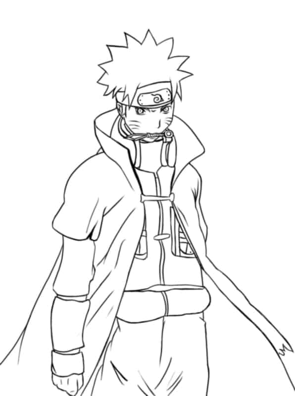 foto do kakashi para colorir