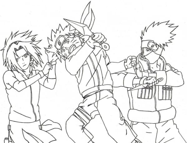 Hatake Kakashi 3 para colorir