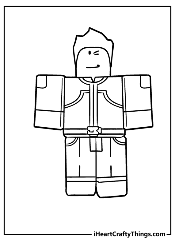 Imprimir para colorir e pintar o desenho Roblox - 6353