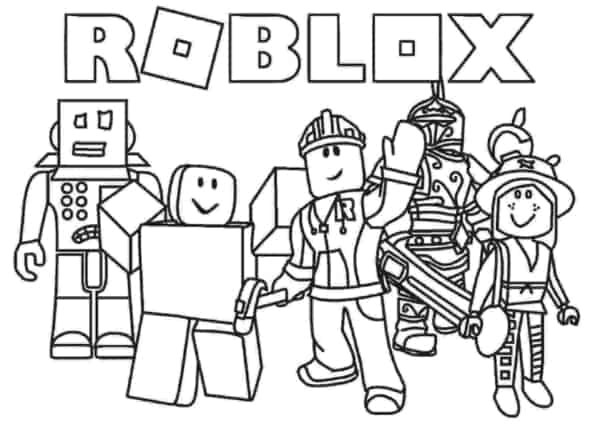 Roblox para Colorir 23