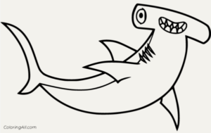 30 desenhos de TUBARÃO para colorir e imprimir GRÁTIS!