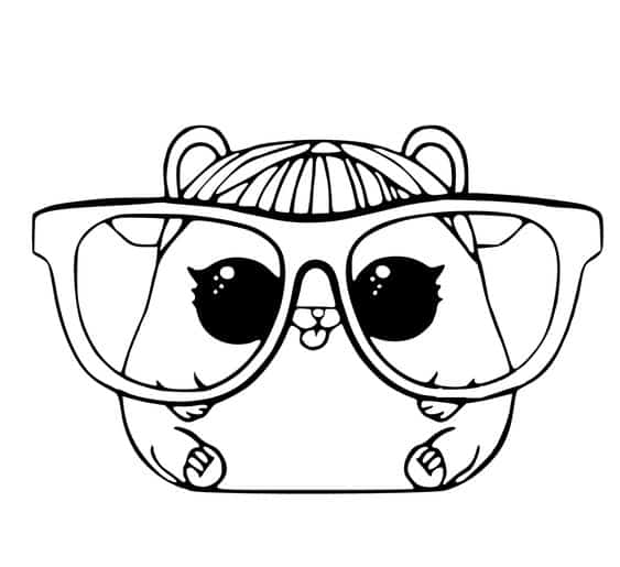 Hamster Lol pets para colorir Fonte Pinterest