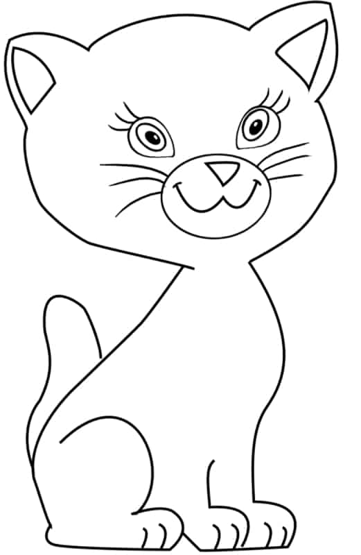 17 atividade de pintar de gato Clipartqueen