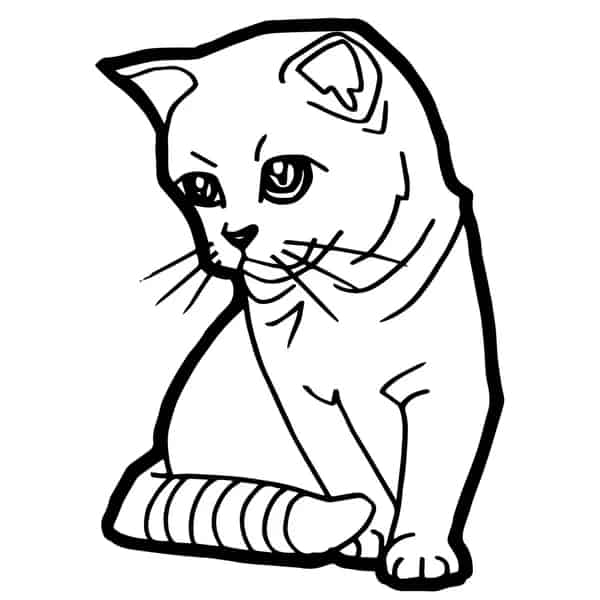19 desenho simples de gato Depositphotos