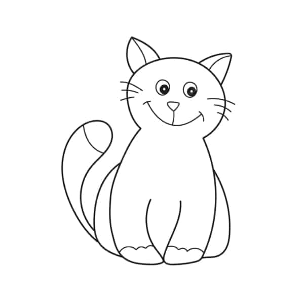 20 desenho de gato para imprimir Freepik