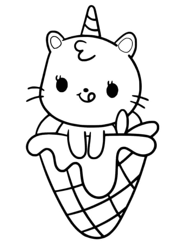 24 desenho cute de gato para imprimir Coloring Pages
