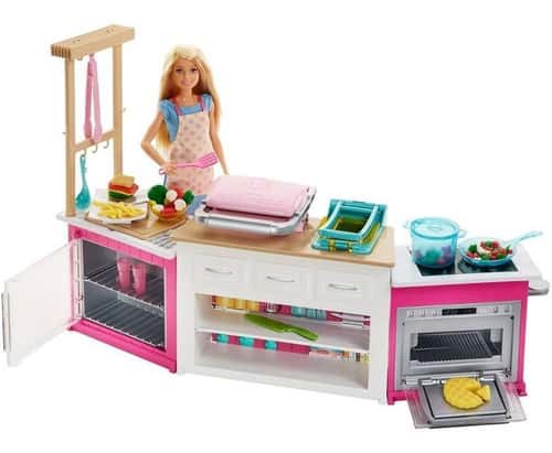 6 playset de cozinha da Barbie Pinterest