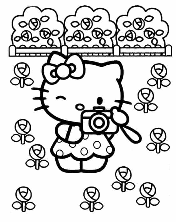 Hello Kitty para imprimir 