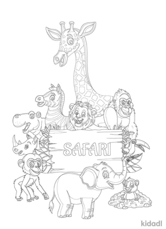 25 desenho de animais do safati Kidadl
