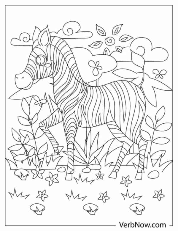 38 desenho fofo de zebra para imprimir e colorir VerbNow