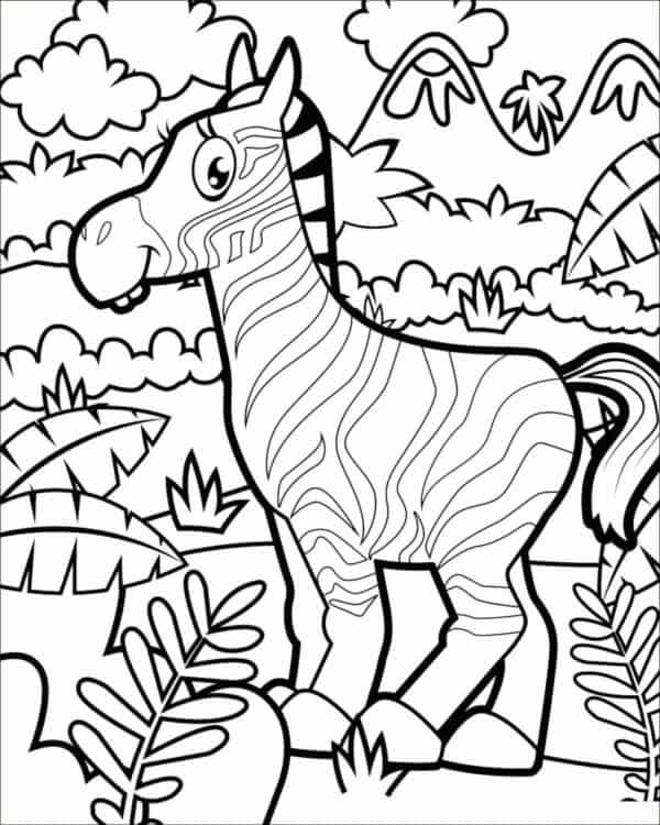 44 desenho fofo de zebrinha para colorir Pinterest